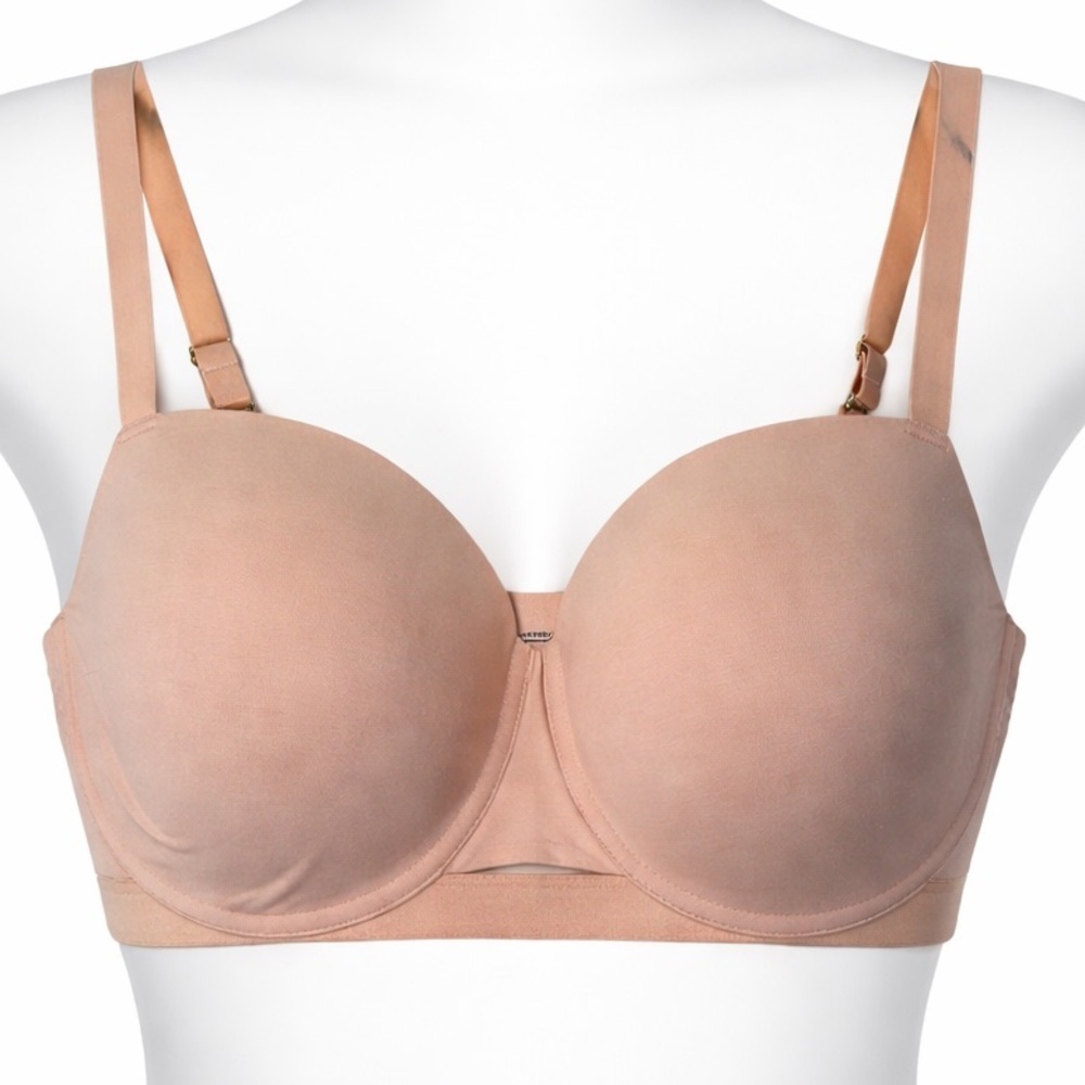 Third Love Bra Size 40E Underwire Pima Cotton T-Shirt Bra Neutral Beige Lined